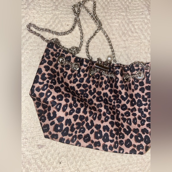 Crossbody Animal Print Pocketbook on chain cellphone  small item bag - Picture 6 of 13